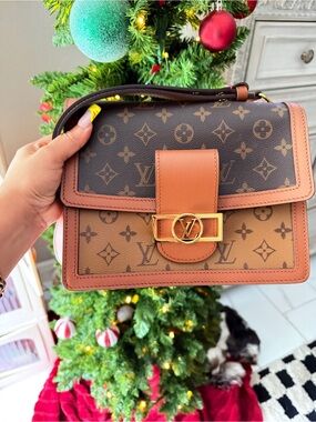 Louis Vuitton Brown and Tan Monogram Crossbody Bag
